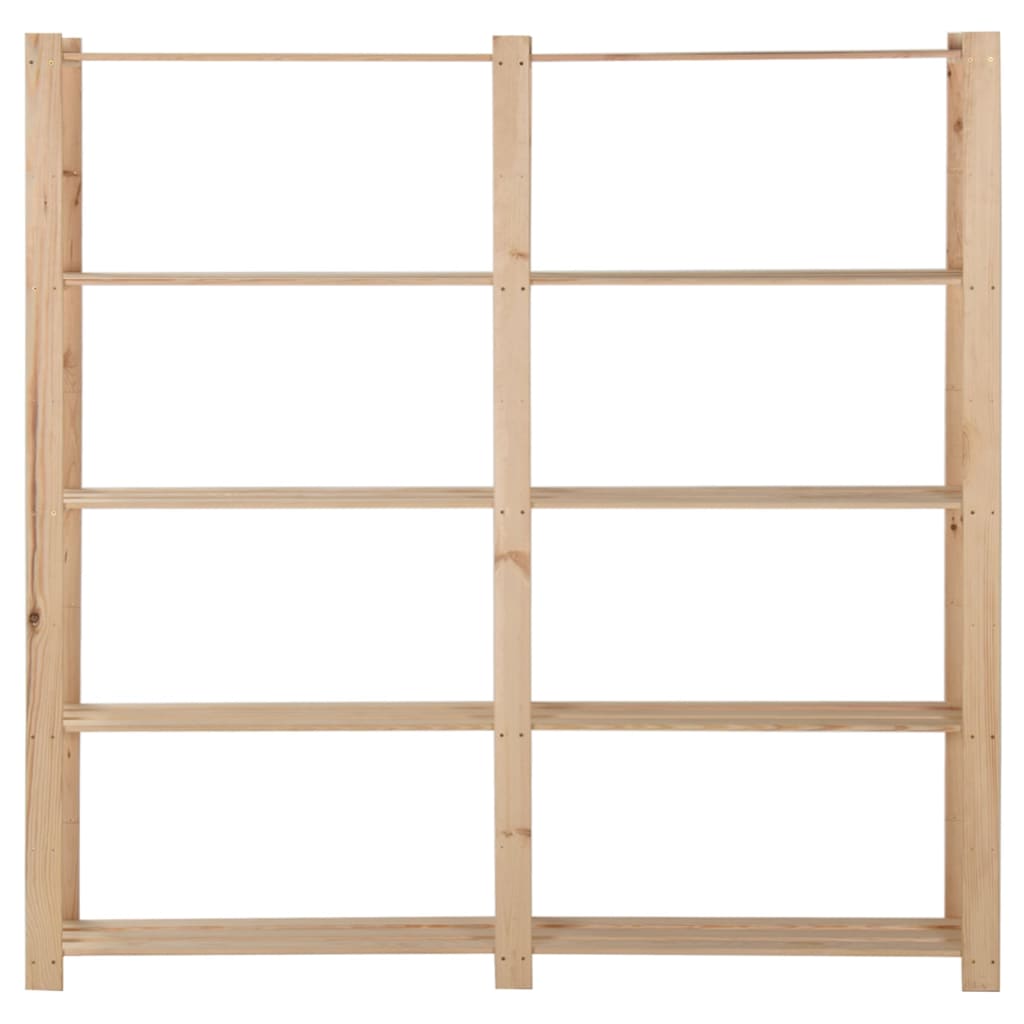Vidaxl Storage Rack a 5 strati 170x28.5x170 cm pino solido