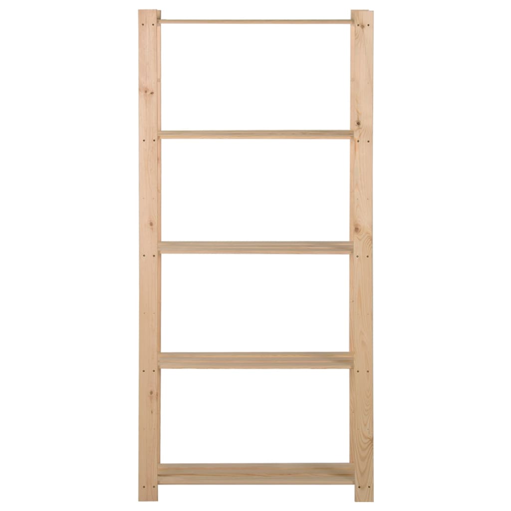 Vidaxl Storage Rack a 5 strati 80x28.5x170 cm pino solido