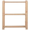 Vidaxl opbergrek 3-laags 80x28,5x90 cm massief grenenhout