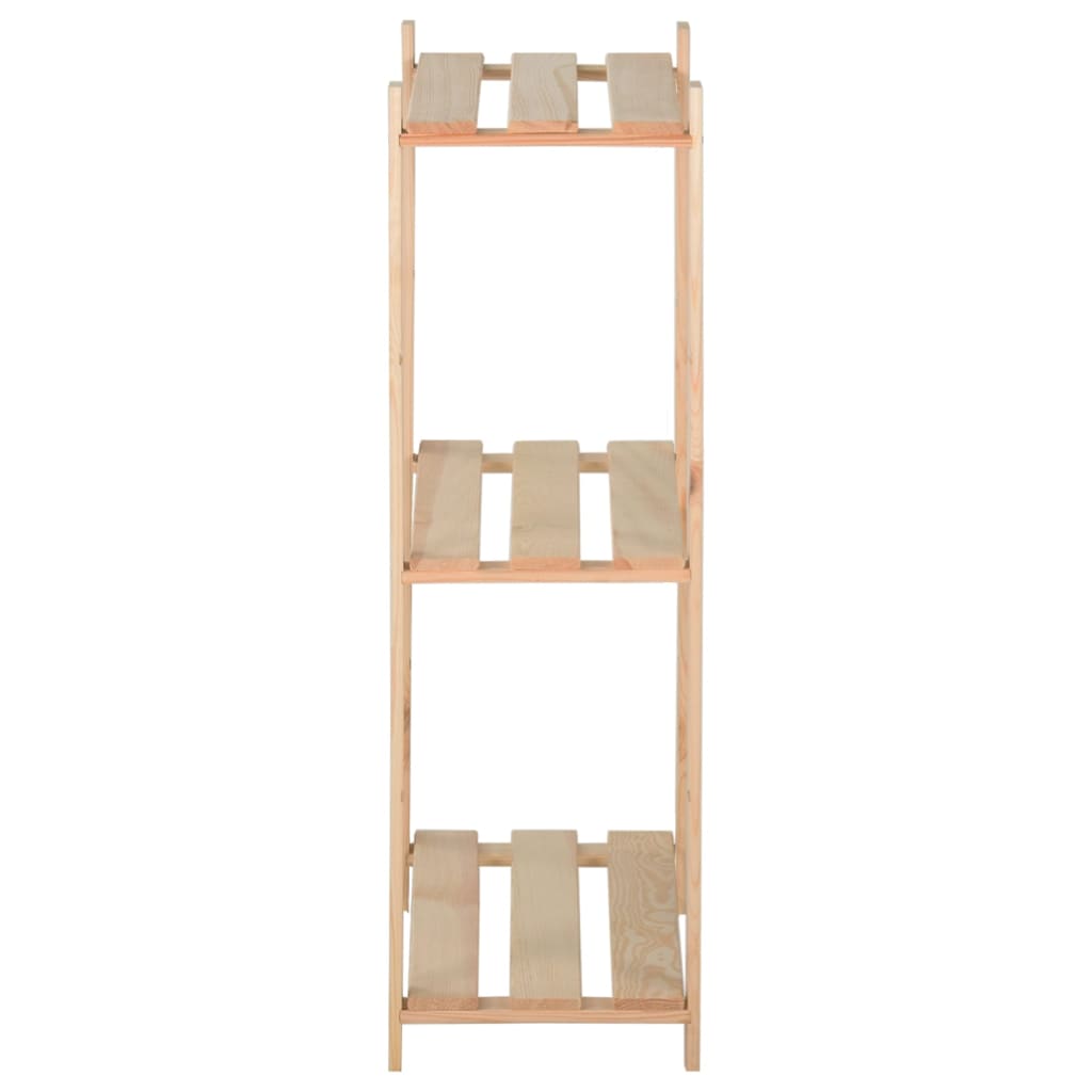 Vidaxl Storage Rack 3 capas 80x28.5x90 cm de pino sólido