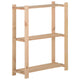 Vidaxl Storage Rack a 3 strati 60x28.5x90 cm pino solido