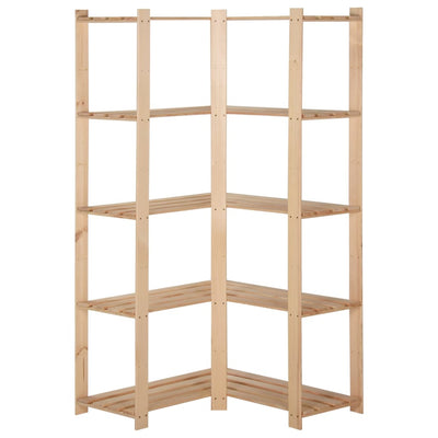 Vidaxl Hoekopberkgrek 5-strato 82.5x82.5x170 cm pino solido