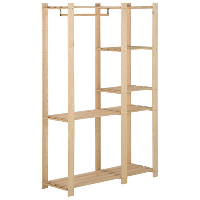 Vidaxl Relling Rack 110x38x170 cm de pino sólido