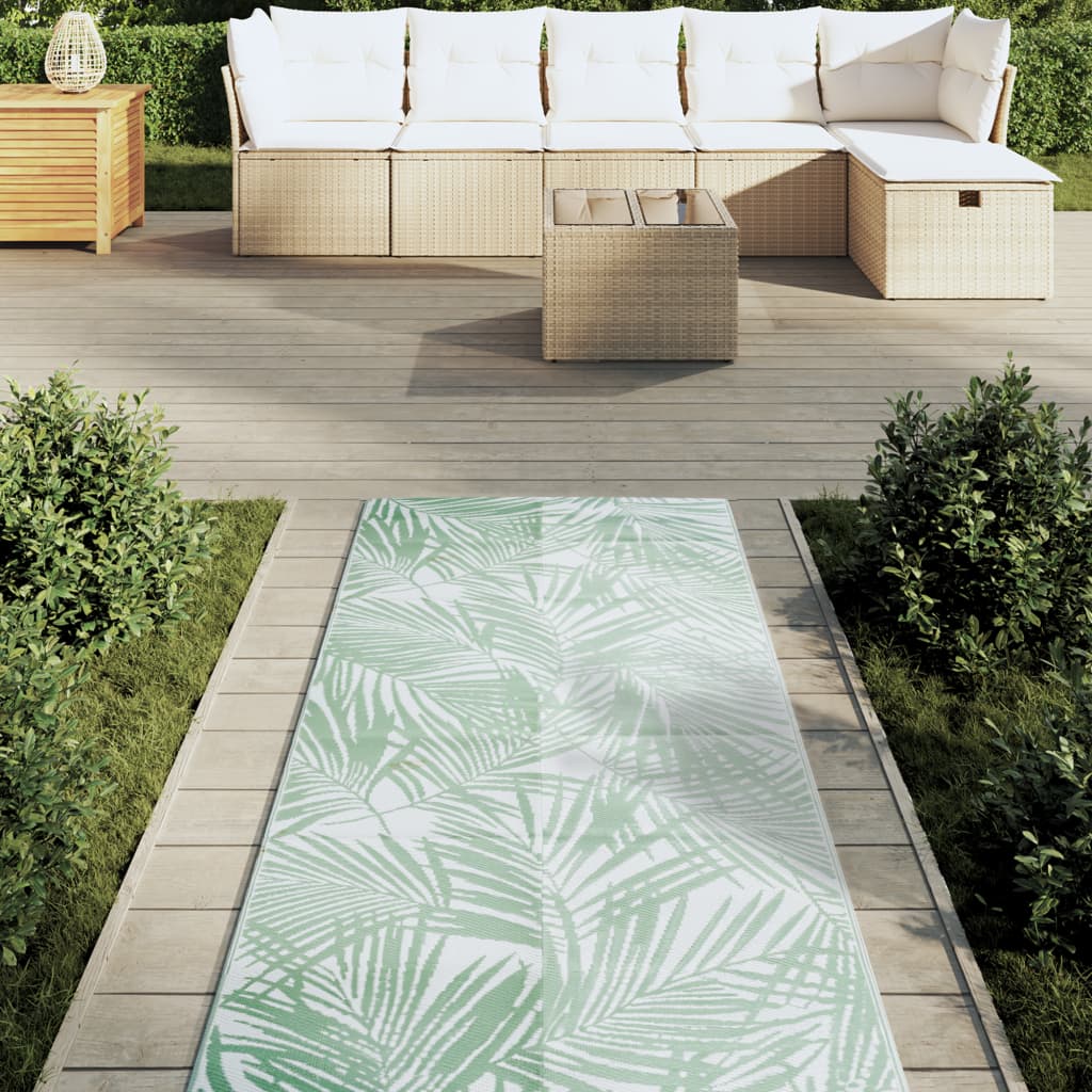 Vidaxl buitenkleed arakil 80x250 cm polypropeen groen