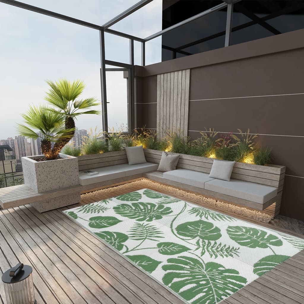 Vidaxl buitenkleed arakil 120x180 cm polypropeen groen