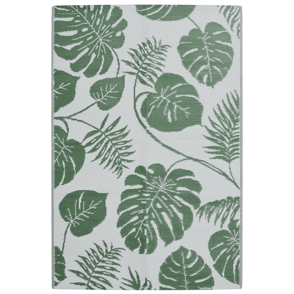 Vidaxl Outside Rug 140x200 cm Polypropene Green