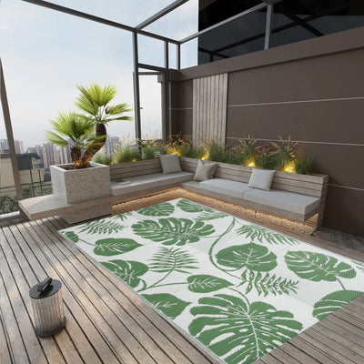 Vidaxl fuori tappeto 190x290 cm in polipropene verde