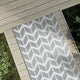 Vidaxl outside rug 80x150 cm pp gray