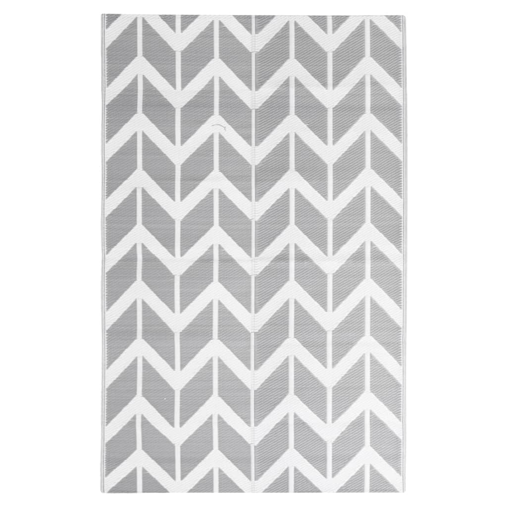 Vidaxl buitenkleed arakil 160x230 cm polypropeen grijs