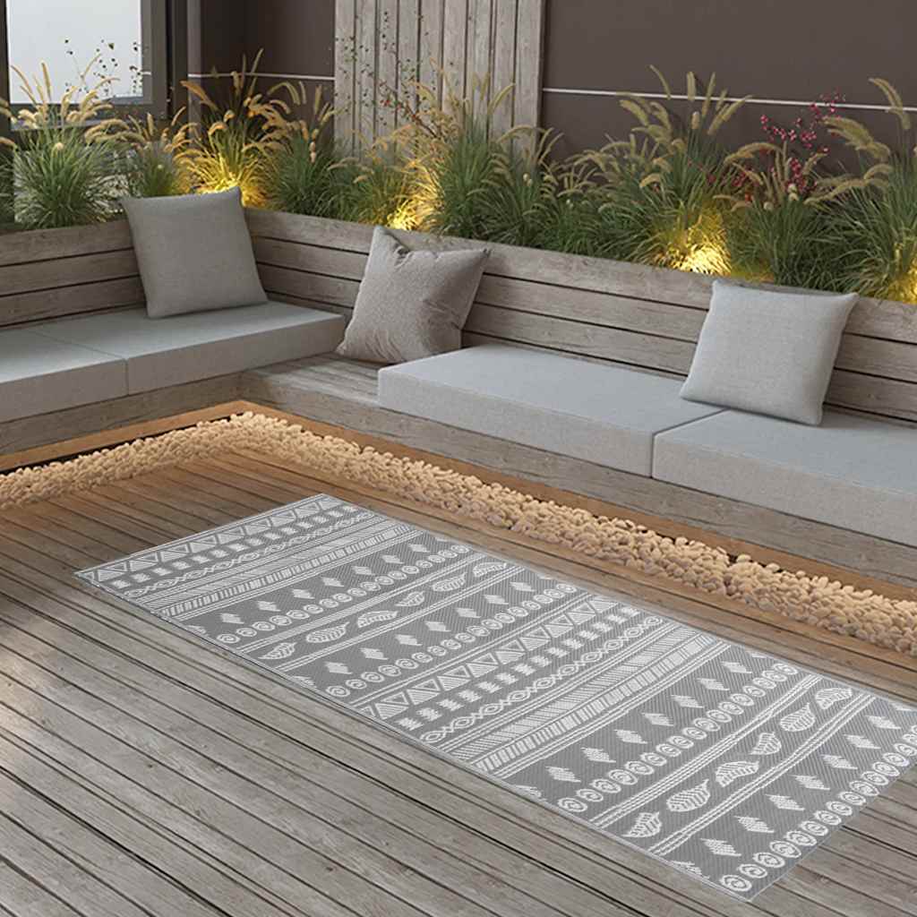 VIDAXL ESTERNO RAGGIO 80X150 cm Polypropene Grigio