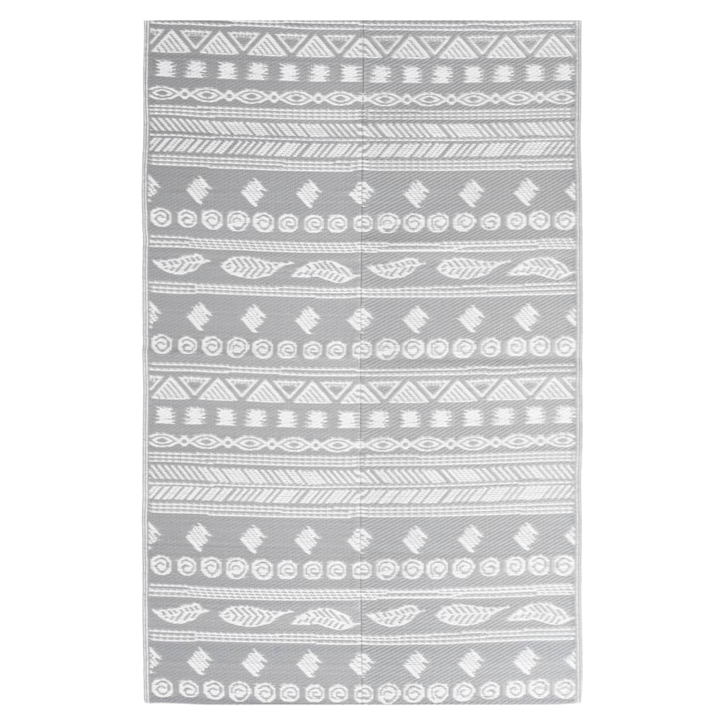 Vidaxl Outside Rug 160x230 cm Polypropene Gray