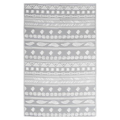 Vidaxl buitenkleed arakil 160x230 cm polypropeen grijs