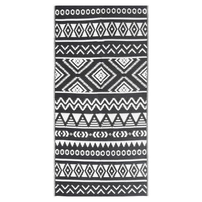VIDAXL ESTERNO RAGGIO 80X150 cm Polypropene Nero
