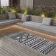 VIDAXL ESTERNO RAGGIO 80X150 cm Polypropene Nero