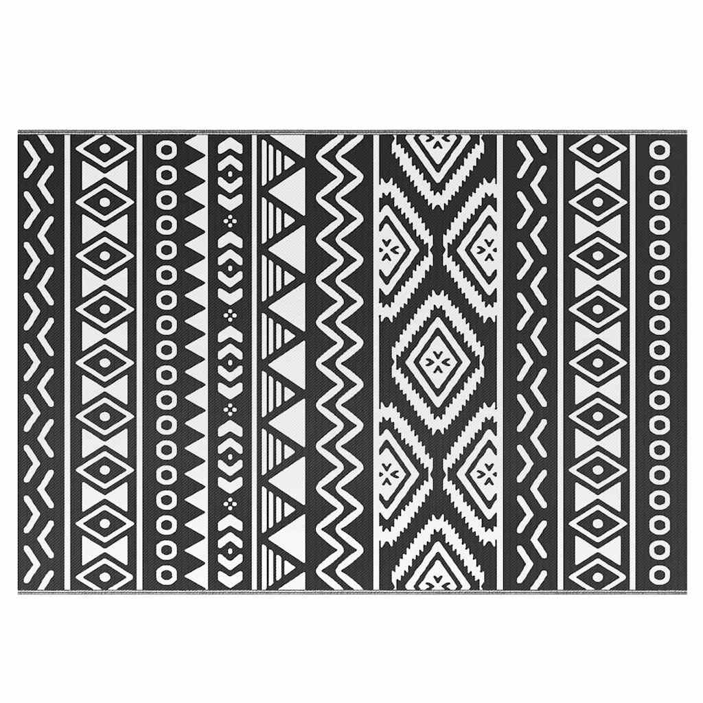 Vidaxl Outside Rug 160x230 cm Polypropene Negro