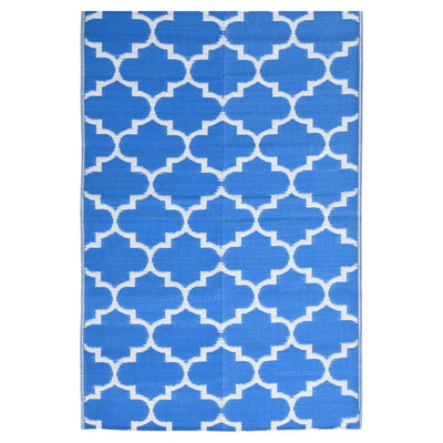 Vidaxl buitenkleed arakil 120x180 cm polypropeen blauw