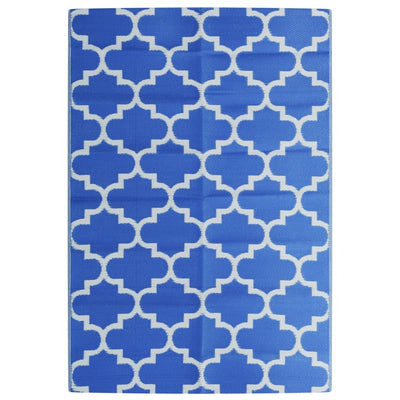 Vidaxl buitenkleed arakil 140x200 cm polypropeen blauw