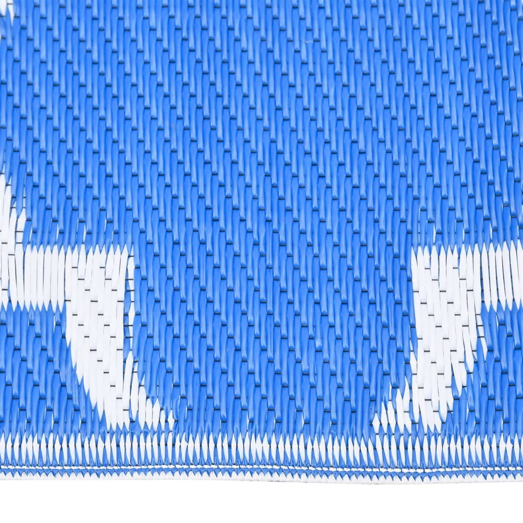 Vidaxl Outside Rug 190x290 cm Polypropene Blue