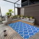 Vidaxl afuera de la alfombra 190x290 cm de azul polipropeno