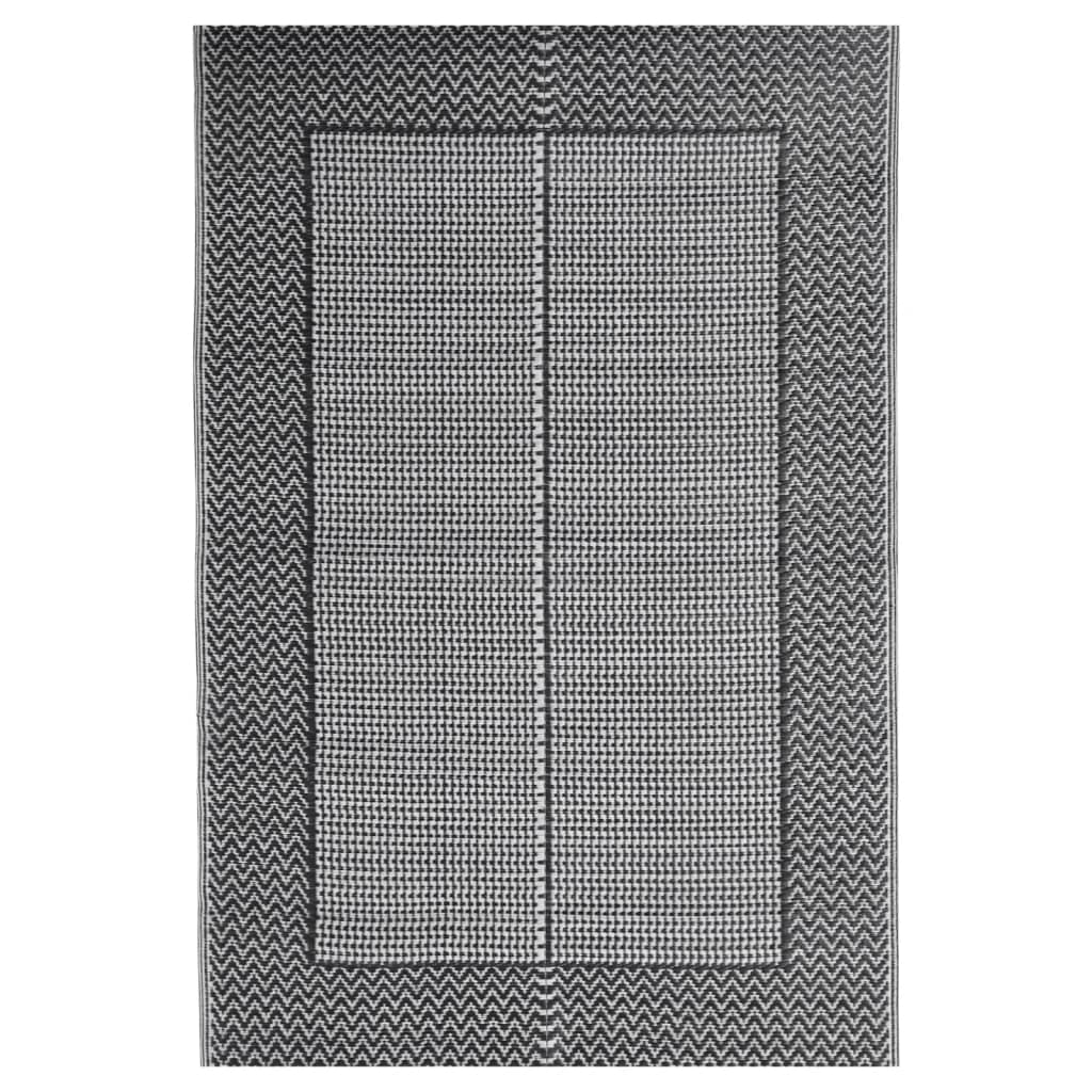Vidaxl Outside Rug 140x200 cm Polypropene Negro