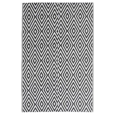 Vidaxl buitenkleed arakil 140x200 cm polypropeen zwart