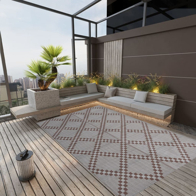 VIDAXL ESTERNO RAGO 140X200 CM Polypropene Brown