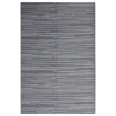Vidaxl buitenkleed arakil 140x200 cm polypropeen antracietkleurig