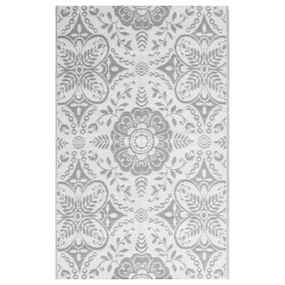 Vidaxl Outside Rug 140x200 cm Polypropene Gray Light Grey