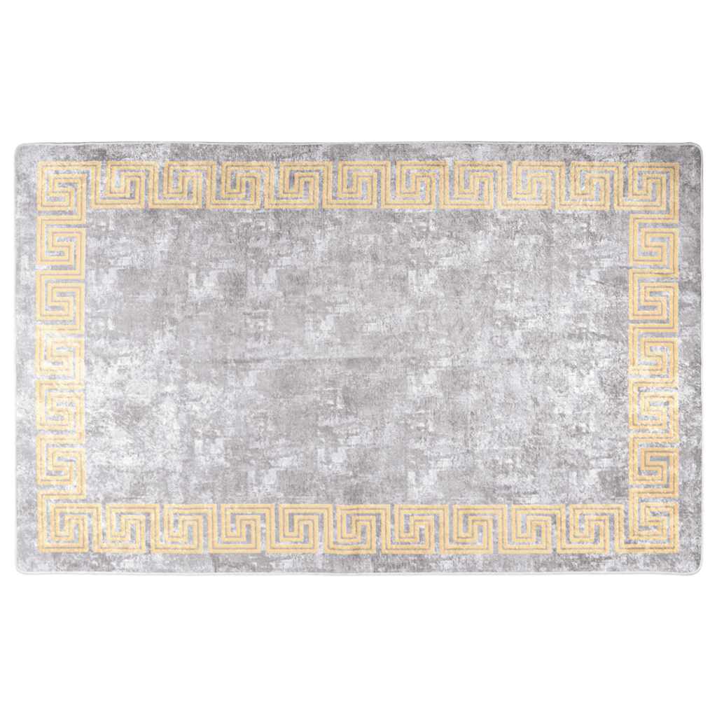 Tappeto vidaxl lavabile antiscivolo 80x150 cm grigio