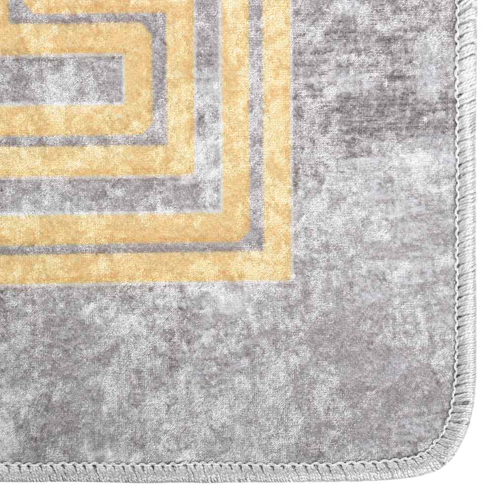 Vidaxl RUG LAVABLE ANTI-SLIP 80X300 CM GRIS