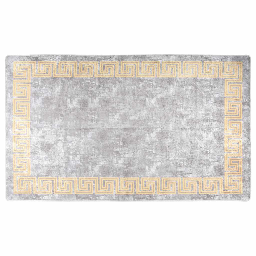 RUG VIDAXL Lavable Anti-Slip 120x180 cm de gris