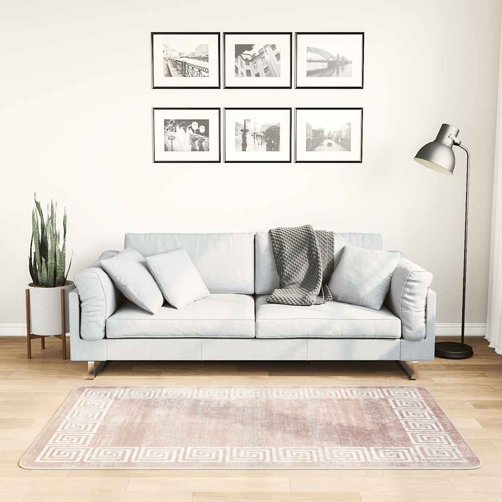 Tappeto vidaxl lavabile antiscivolo 80x150 cm beige
