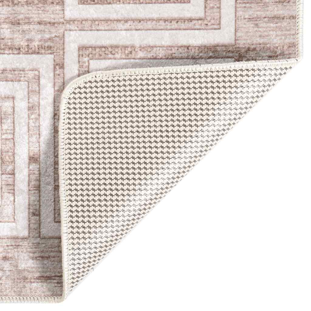 Alfombra Vidaxl lavable anti-slip 160x230 cm beige