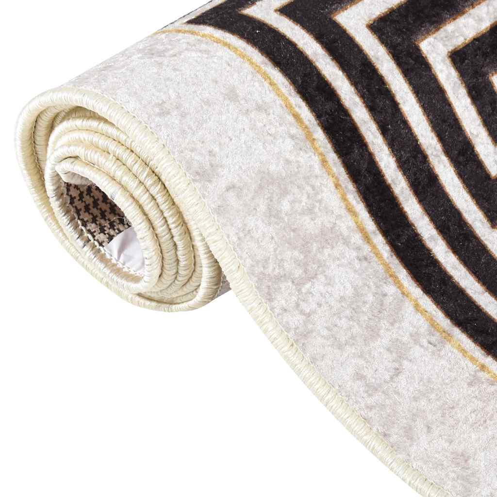 Vidaxl RUG LAVABLE ANTI-SLIP 160x230 cm beige ligero