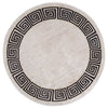 Alfombra Vidaxl lavable Ø120 cm beige ligero