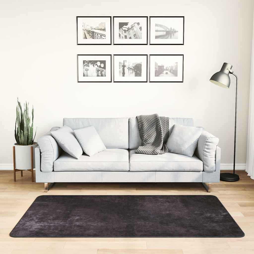 Tappeto vidaxl lavabile antiscivolo 80x150 cm color antracite