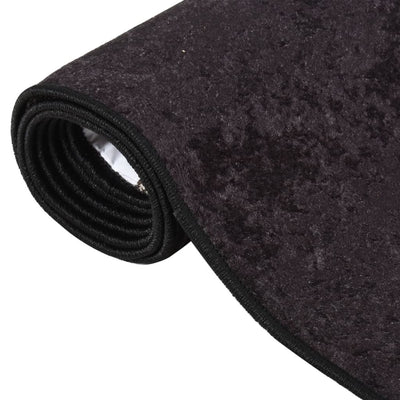 Alfombra Vidaxl lavable anti-slip 190x300 cm de color antracita