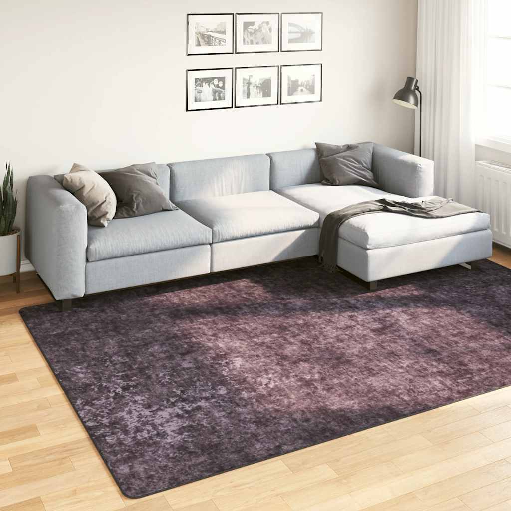 Tappeto vidaxl lavabile antiscivolo 190x300 cm color antracite