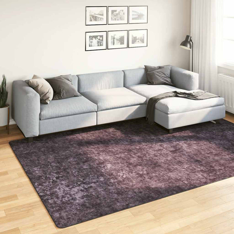 Tappeto vidaxl lavabile antiscivolo 190x300 cm color antracite
