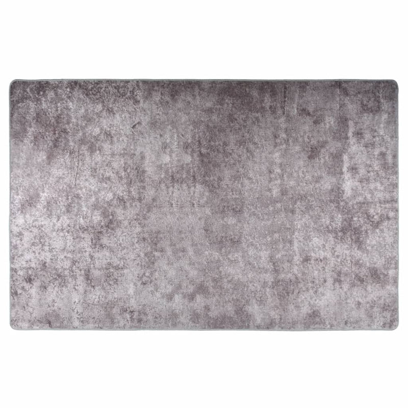 Tappeto vidaxl lavabile antiscivolo 80x150 cm grigio