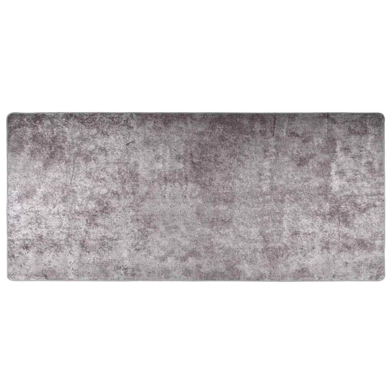 Tappeto vidaxl lavabile antiscivolo 80x300 cm grigio