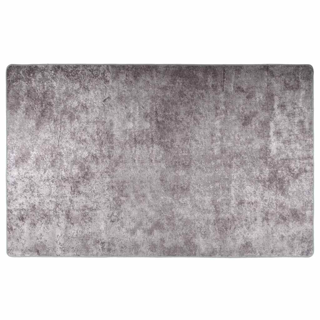 RUG VIDAXL Lavable Anti-Slip 160x230 cm de gris