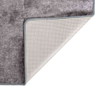 RUG VIDAXL Lavable Anti-Slip 160x230 cm de gris