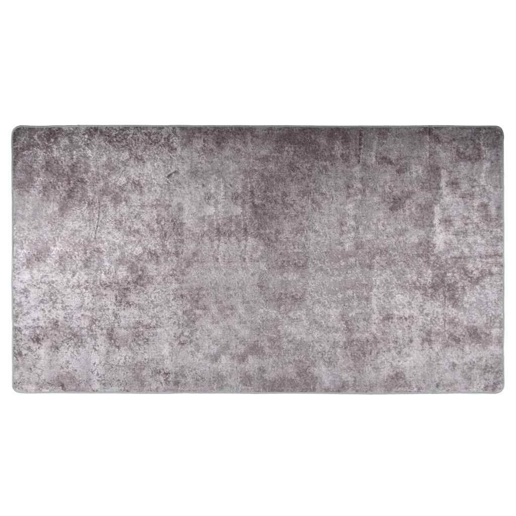 RUG VIDAXL Lavable Anti-Slip 190x300 cm Gray