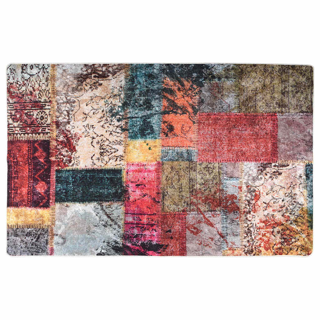 Tappeto vidaxl lavabile patchwork anti-slip 160x230 cm multicolorato