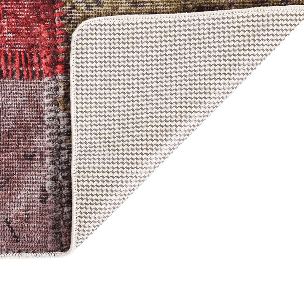 Tappeto vidaxl lavabile patchwork anti-slip 190x300 cm multicolorato