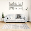 Tappeto vidaxl lavabile antiscivolo 80x150 cm bianco e nero