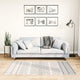 Tappeto vidaxl lavabile antiscivolo 80x150 cm bianco e nero