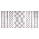 Tappeto vidaxl lavabile antiscivolo 80x300 cm bianco e nero