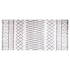 Vidaxl vloerkleed wasbaar anti-slip 80x300 cm zwart en wit